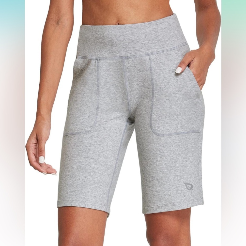NWT Baleaf 10” Cotton Blend Bermuda Shorts